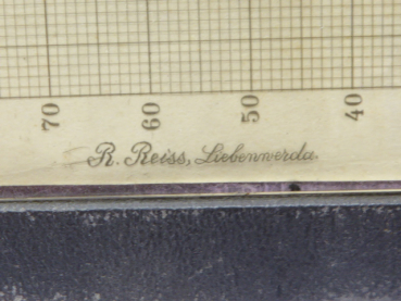 R. Reiss Liebenwerda - glass mesh plate for scale 1: 1000 in a slipcase