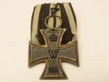 Eisernes Kreuz 2. Klasse - EK2 an Einzelspange 1914 mit Hersteller