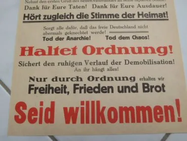 Poster - Kameraden ! Willkommen in der Heimat !