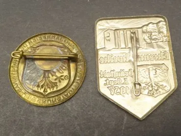 2 badges Grünstadt 1929 + 1937