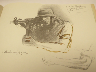 War sketchbook Hans Liska 1939-1944, one-time limited reprint