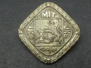 Abzeichen - Gott mit uns - ges.gesch. - 800er Silber