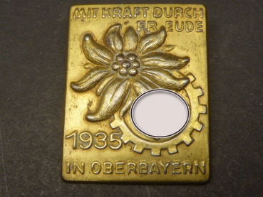 Badge - With KdF in Upper Bavaria 1935