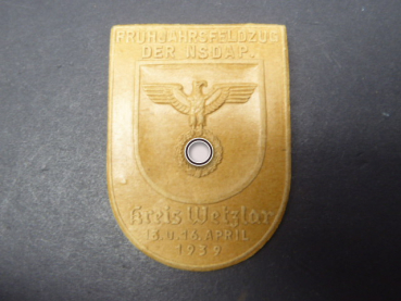 Abzeichen - Frühjahrsfeldzug der NSDAP Kreis Wetzlar 1939
