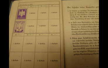 Abzeichen + Ausweis Leipziger DRL Deutscher Reichsbund für Leibesübungen