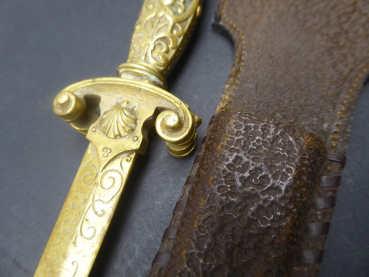 Decorative dagger letter opener around 1900