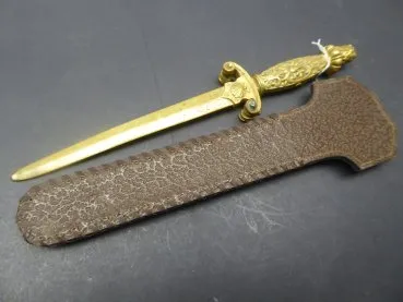 Decorative dagger letter opener around 1900