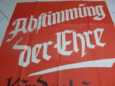 Großes Plakat "Abstimmung der Ehre" Kundgebung