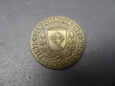 Abzeichen - Den Toten zur Ehr - Den Lebenden zur Lehr - 1919