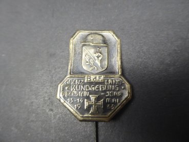 Abzeichen Stahlhelm - B.d.F. Grenzland-Kundgebung Oberstein-Idar 1933