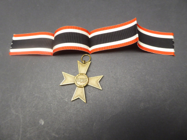 Order - KVK War Merit Cross without swords 2nd class on ribbon, non-ferrous metal, manufacturer 52 for Gottlieb & Wagner, Idar-Oberstein