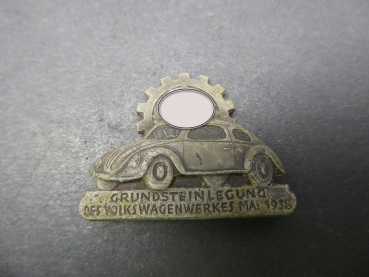 Abzeichen - Grundsteinlegung des Volkswagenwerkes Mai 1938