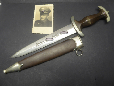 Former SS dagger with ground Röhm dedication, manufacturer Richard Herder Solingen
