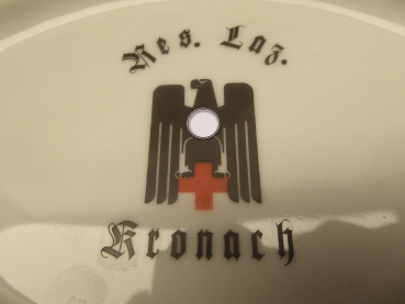 2. DRK - German Red Cross, serving plate - Reserve military hospital in Kronach