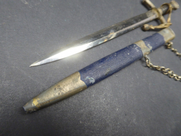 LW miniature - Luftwaffe dagger with portepee and hanger, manufacturer Hörster, expertise from Siegert