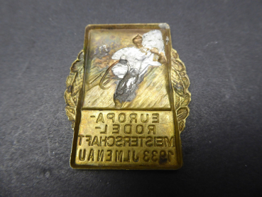 Abzeichen - Europa Rodel Meisterschaft 1933 Ilmenau