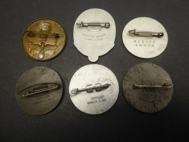 6 badges - May Day / Labor Day from 1934-1939