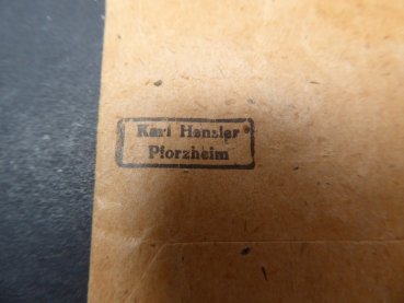 Tüte zur Medaille Winterschlacht im Osten 1941/42 (Ostmedaille) vom Hersteller 57 - Karl Hensler, Pforzheim