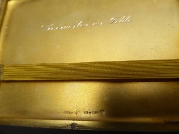 Hermes Zigarettenetui Österreich emailliert und graviert - 1.K.T.B. 1914 - 1915 / Kriegsweihnachten im Felde