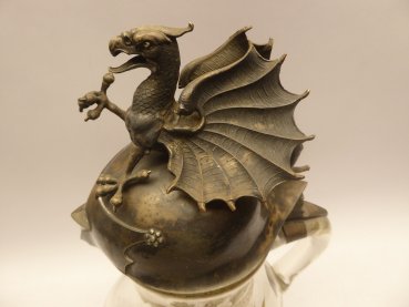 Large gift jug with dragon or griffin, approx. 30 cm