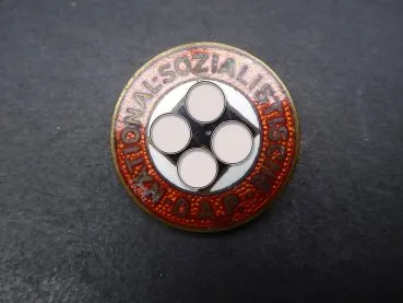 Sympathy / party badge of the NSDAP, manufacturer Hoffstätter Bonn - ges.gesch.