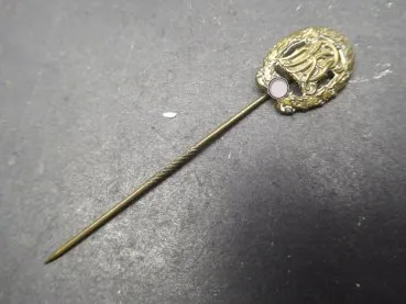 Miniature badge - sports badge in bronze - Wernstein Jena on a long pin