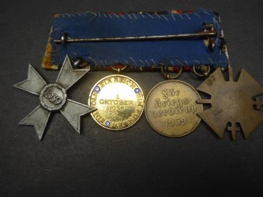 Quarter clasp KTK 1914/18 + KVK medal + Sudetenland medal + KVK 2nd class with Prague Castle edition