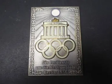 Plakette für Verdienste um die XI. Olympiade Berlin 1936