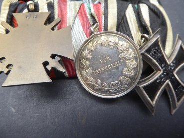 Hesse medal clasp EK2 + bravery + KTK + field clasp, plus KTK + miniatures