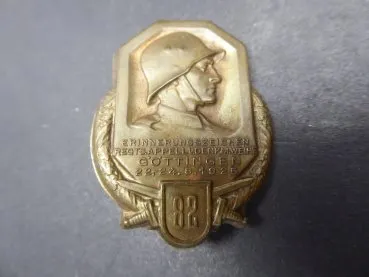 Badge - 82 commemorative sign regiment roll call and memorial dedication Göttingen 1925