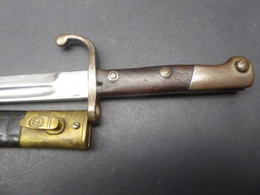 Bayonet for Brazil Mauser M 1908 scabbard with brass fittings