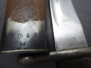 Machete bayonet (Bolo) Macheta bajonetta Mod. 1941 with manufacturer Toledo, matching numbers