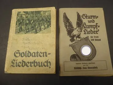 Sturm und Kampflieder - NSDAP Gau Saarpfalz + Soldaten Liederbuch