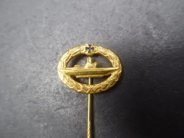 Miniature U-Boat War Badge - 57 Award - Version 1957