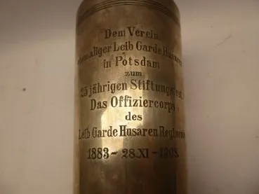 Großer Silber Pokal "Leib Garde Husaren in Potsdam" 1908 - Gebrüder Friedländer