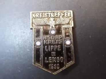 Badge - district meeting NSDAP district Lippe in Lemgo1938