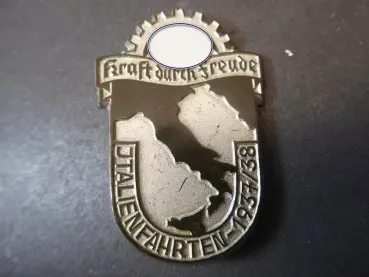 Badge - Strength through Joy - Trip to Italy 1937/38