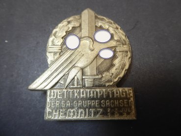Badge - competition days of the SA Group Saxony - Chemnitz 1938