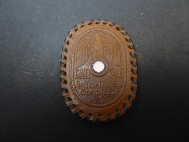 Preview: Leather badge - Gautag Hesse-Nassau Darmstadt 1935