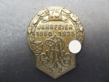 Abzeichen - 75 Jahrfeier 1860-1935 - 52 er - Infanterie-Regiment von Alvensleben, 6. Brandenburgisches Nr. 52