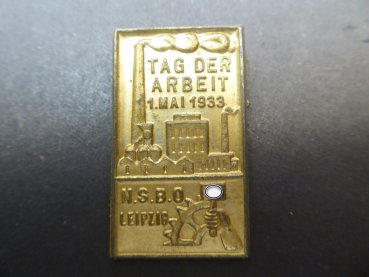 Badge - Labor Day May 1st 1933 NSBO Leipzig