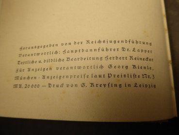 Preview: Calendar - Jungvolk yearbook 1939