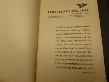 Zwei Hefte - Lagerschulung 1937 + 1939