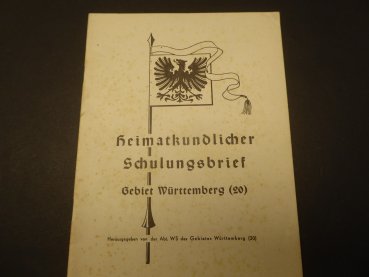 Local history training letter for the Württemberg region (20)