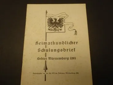 Local history training letter for the Württemberg region (20)