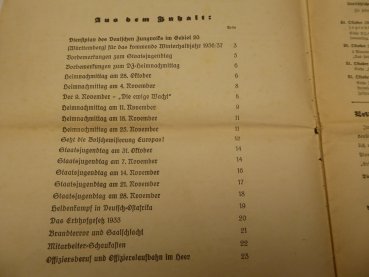 Zeitung - Führerdienst "Start in die Winterarbeit" 1936