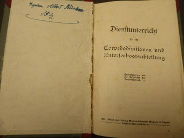 Imperial Navy - service instruction for the torpedo divisions and submarine division