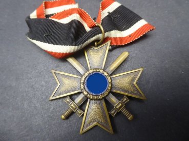 KVK - Kriegsverdienstkreuz 2. Klasse mit Schwerter am Band -74er Firma Carl Maurer Sohn, Oberstein