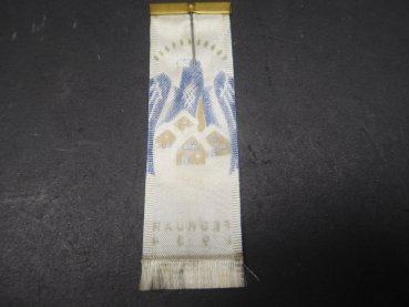 Badge / silk ribbon - February 1934 - Gau Düsseldorf
