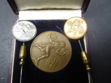 ADAC medal - for services to a sporting organization - in a case + two miniatures